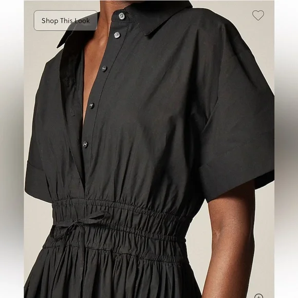 J Crew Elena shirt-dress in cotton poplin - Picture 2 of 5